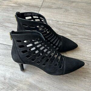 Rockport Black Cutout  Kalila Suede Bootie
